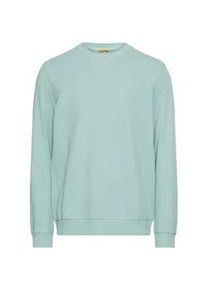 Sweatshirt Camel Active, Herren, Gr. XXL, aqua gr&uuml;n, Sweatware, Obermaterial: 100% Baumwolle, unifarben, normal h&uuml;ftbedeckend, Rundhals, B&uuml;ndchen, Sweatshirts Sweatshirt, unifarben aus reiner Baumwoller
