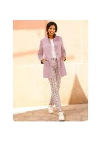 Langjacke Classic Basics, Damen, Gr. 40, hortensie, 84% Polyester, 16% Baumwolle, unifarben, Jacken Langjacke