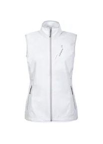 Softshellweste Icepeak "D SOFTSHELLWESTE BRUSH", Damen, Gr. 48, wei&szlig; (optic wei&szlig;), Obermaterial: 100% Polyester, Westen, winddichtes und atmungsaktives Material, mit Rei&szlig;verschlusstaschen
