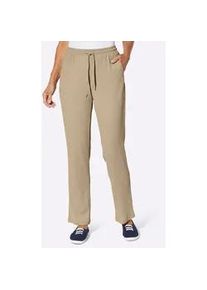 Schlupfhose Classic Basics, Damen, Gr. 22, Kurzgr&ouml;&szlig;en, beige, 97% Polyester, 3% Elasthan, unifarben, Hosen Schlupfhose