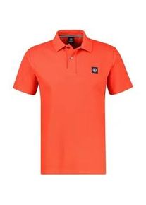 Poloshirt Lerros "Poloshirt mit Waffelstruktur, grosse Gr&ouml;&szlig;en", Herren, Gr. 3XL, vivid rot, 100% Baumwolle, ohne Ausschnitt, Shirts
