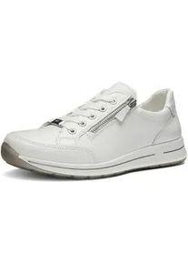 Keilsneaker Ara "OSAKA", Damen, Gr. 8 (42), wei&szlig;, Glattleder, unifarben, Schuhe, Freizeitschuh, Halbschuh, Schn&uuml;rer in Komfortweite H (=sehr weit)