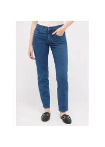 Slim-fit-Jeans Angels "DOLLY", Damen, Gr. 34, L&auml;nge 30, blau, Denim/Jeans, Obermaterial: 82% Baumwolle, 15% Polyester, 3% Elasthan, straight fit, Jeans Slim-fit-Jeans