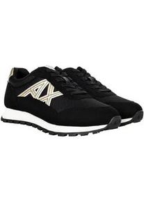 Giorgio Armani Sneaker ARMANI EXCHANGE "Sneaker SNEAKER DROP MICROSUEDE 1er Pack", Damen, Gr. 39, schwarz, Obermaterial: 100% Polyester PES. Futter: 100% Polyester PES. 100% Gummi rubber., Schuhe Sneaker