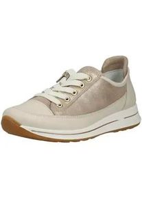 Sneaker Ara "Ara Sneaker Glattleder", Damen, Gr. 42, beige, Glattleder, Schuhe Sneaker