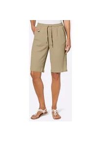 Bermudas Classic Basics, Damen, Gr. 38, Normalgr&ouml;&szlig;en, beige, 97% Polyester, 3% Elasthan, unifarben, Hosen Bermudas