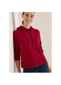Hoodie Cecil, Damen, Gr. L (42), beaujolais rot, Sweatware, Obermaterial: 60% Baumwolle, 40% Polyester. Futter: 50% Baumwolle, 50% Polyester, unifarben, regular fit normal, ohne Ausschnitt, Rippb&uuml;ndchen, Sweatshirts Hoodie, mit Kapuze