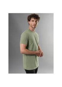 T-Shirt TRIGEMA "TRIGEMA Slim Fit T-Shirt aus DELUXE Baumwolle", Herren, Gr. XL, salbei, 100% Baumwolle, Basic, Shirts T-Shirt
