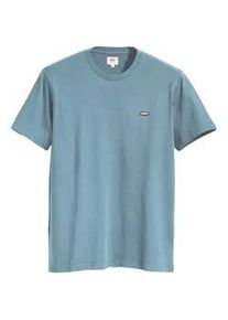 Levi's T-Shirt LEVI'S "T-Shirt Original Housemark Tee 1er Pack", Damen, Gr. L, blau (hellblau), Obermaterial: 100% Baumwolle CO., Shirts T-Shirt