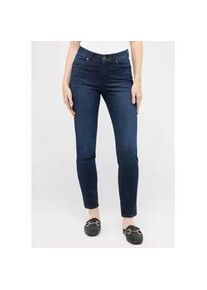 Straight-Jeans Angels "CICI", Damen, Gr. 34, L&auml;nge 32, blau (schwarz indigo used), Denim/Jeans, Obermaterial: 92% Baumwolle, 6% Polyester, 2% Elasthan, slim fit, Jeans Straight-Jeans, Straight-Schnitt, Slim fit Passform, aus Baumwollmischung