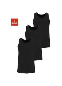 H.I.S. Tanktop H.I.S "Unterhemd f&uuml;r Herren", Herren, Gr. 7/XL, schwarz, Jersey, Obermaterial: 100% Baumwolle, unifarben, Basic, k&ouml;rpernah, Rundhals, Tops Tanktop, mit Rundhals aus Baumwolle