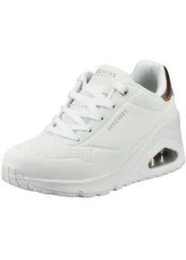 Sneaker Skechers "Skechers Sneaker Lederimitat", Damen, Gr. 35, wei&szlig;, Lederimitat, Schuhe Sneaker