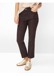 Brax Damen Five-Pocket-Hose Style MAY S DARK EBONY, denim dunkelbraun, Gr. 42