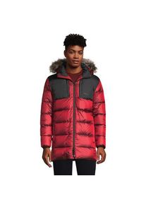 LANDS' END Daunen-Parka mit Kapuze, Herren,  Rot, Polyester/Nylon, by Lands' End