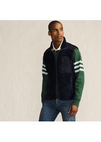 LANDS' END Teddy-Weste, Herren,  Blau, Polyester, by Lands' End