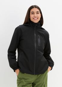bonprix Ultraleichte Regenjacke, schwarz, Gr.46, Wasserdichte &Uuml;bergangsjacke, weit geschnitten
