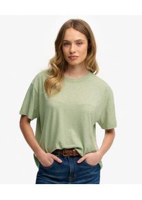 Superdry Damen Studios Crew T-shirt Green - Gr&ouml;&szlig;e: 40 2102422000169N4X019