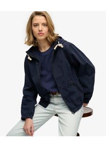 Superdry Damen Washed Twill Jacke mit Kapuze Navy - Gr&ouml;&szlig;e: 36 2082217000697ZRN030