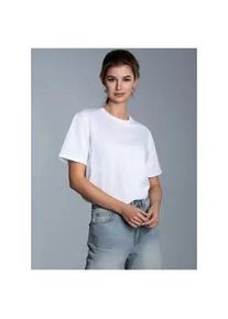 T-Shirt TRIGEMA "TRIGEMA T Shirt aus Biobaumwolle", Damen, Gr. S, wei&szlig;, 100% Baumwolle (Bio-Baumwolle kbA), Basic, Shirts T-Shirt