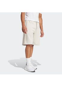 Shorts adidas Sportswear "ESSENTIALS BIG LOGO FRENCH TERRY", Herren, Gr. 3XL, N-Gr, grau (wonder alumina, wei&szlig;, normal, gr.), Obermaterial: 55% Baumwolle, 36% Polyester, 9% Viskose, Hosen Shorts