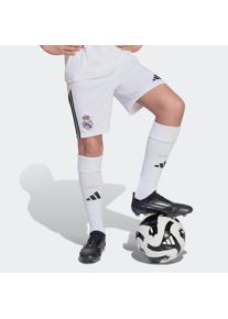 Trainingsshorts adidas Performance "REAL MADRID 25/26 KINDER", Damen, Gr. 164, N-Gr, wei&szlig; (wei&szlig;,), Obermaterial: 100% Polyester, Hosen Trainingsshorts