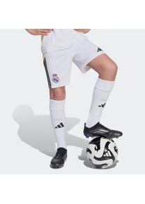 Trainingsshorts adidas Performance "REAL MADRID 25/26 KINDER", Damen, Gr. 140, N-Gr, wei&szlig; (wei&szlig;,), Obermaterial: 100% Polyester, Hosen Trainingsshorts