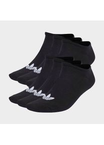 Sportsocken adidas originals "TREFOIL LINER, 6 PAAR", Herren, Gr. S (37/39), schwarz, Obermaterial: 73% Baumwolle, 24% Polyester, 2% Elasthan, 1% sonstige Fasern, Socken Sportsocken, f&uuml;r sportive Aktivit&auml;ten und Laufen, 6er Packung, mit Logodruck