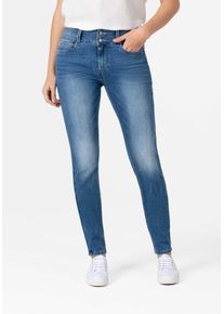 Slim-fit-Jeans Timezone "Slim EnyaTZ Womenshape", Damen, Gr. 32, L&auml;nge 30, blau, 62% Baumwolle 22% Polyester 14% Lyocell 2% Elastan, normal, Jeans Slim-fit-Jeans