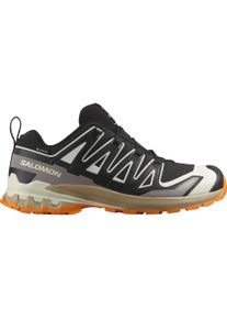 Laufschuh Salomon "XA PRO 3D V9 GORE-TEX", Damen, Gr. 47, schwarz (schwarz, vanilla ice, turmeric), Synthetik, Textil, Schuhe Laufschuh, wasserdicht