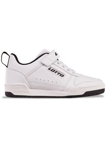 Sneaker Lotto, M&auml;dchen, Gr. 28, schwarz-wei&szlig; (wei&szlig;, schwarz), Kunstfaser, Synthetik, clean, Schuhe Sneaker, - in kinderfu&szlig;gerechter Passform