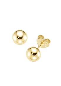 Paar Ohrstecker Luigi Merano "Ohrstecker Halb-Kugel, Gold 375", gold, Ohrringe, Damen, Gelbgold 375, Paar Ohrstecker