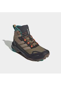 Winterstiefel adidas terrex "TERREX SKYCHASER AX5 MID GORE-TEX CLIMAWARM+", Herren, Gr. 41, cardboard, blanch cargo, pure teal, Synthetik, Textil, Schuhe Winterstiefel, wasserdicht