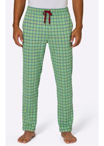 w&auml;schepur Schlafhose W&Auml;SCHEPUR, Herren, Gr. 44/46, Normalgr&ouml;&szlig;en, apfel, bedruckt, 100% Baumwolle, gemustert, kariert, mehrfarbig, Hosen Schlafhose