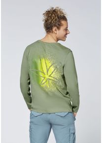 Langarmshirt Chiemsee, Herren, Gr. M (48/50), laurel wreath, 100% Baumwolle, Rundhals, Shirts Langarmshirt