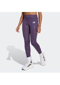 Trainingstights adidas Sportswear "ALL SPORTS OPTIME ANIMALPRINT LEGGINGS", Damen, Gr. 170, N-Gr, wei&szlig; (aurora plum, wei&szlig;,), Obermaterial: 89% Polyester, 11% Elasthan, 7/8-L&auml;nge, Hosen Trainingstights, f&uuml;r Kinder, sportlicher Stil, mit Tiermotiv, hoher Bund