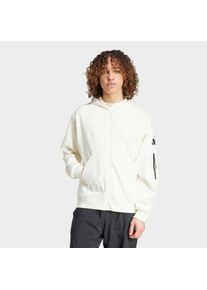 Kapuzensweatshirt adidas Sportswear "CITY ESCAPE", Herren, Gr. 3XL, wei&szlig; (sanftes wei&szlig;), Obermaterial: 70% Baumwolle, 30% Polyester, Rundhals, angesetztes B&uuml;ndchen, Sweatshirts Kapuzensweatshirt