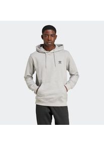 Kapuzensweatshirt adidas originals "TREFOIL ESSENTIALS HOODIE", Herren, Gr. S, grau (medium grau heather), Obermaterial: 100% Baumwolle, angesetztes B&uuml;ndchen, Sweatshirts Kapuzensweatshirt
