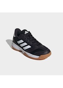Hallenschuh adidas Performance "LIGRA 8 INDOOR KIDS", Jungen, Gr. 34, schwarz-wei&szlig; (core schwarz, cloud wei&szlig;, core schwarz), Synthetik, Textil, Schuhe Hallenschuh, geeignet f&uuml;r jeden Hallensport, Indoorschuhe f&uuml;r Kinder & Jugendliche