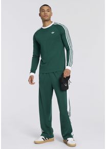 Langarmshirt adidas originals "3-STREIFEN LONGSLEEVE", Herren, Gr. XL, collegiate gr&uuml;n, Obermaterial: 100% Baumwolle, Rundhals, Shirts Langarmshirt