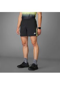 Laufshorts adidas Performance "OWN THE RUN CLIMACOOL COLORBLOCK", Herren, Gr. XXL, L&auml;nge 7, schwarz (schwarz, innenbeinl&auml;nge ca. 18 cm), Obermaterial: 100% Polyester, Hosen Laufshorts