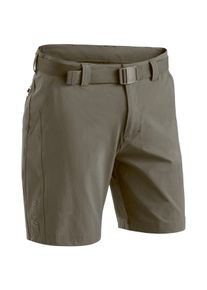 Funktionsshorts Maier Sports "Nil Short M", Herren, Gr. 60, Normalgr&ouml;&szlig;en, braun (schlamm), 90% Polyamid, 10% Elasthan, Hosen Funktionsshorts, Herren Shorts, kurze Wanderhose, Outdoorhose 4 Taschen, Regular Fit