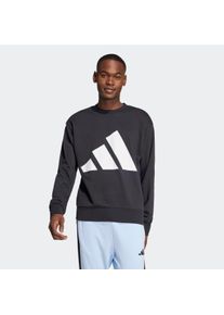 Sweatshirt adidas Sportswear "ESSENTIALS BIG LOGO FRENCH TERRY", Herren, Gr. M, schwarz-wei&szlig; (schwarz, wei&szlig;), Obermaterial: 55% Baumwolle, 36% Polyester, 9% Viskose, Rundhals, angesetztes B&uuml;ndchen, Sweatshirts Sweatshirt