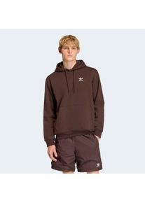 Kapuzensweatshirt adidas originals "TREFOIL ESSENTIALS HOODIE, LOCKER GESCHNITTEN", Herren, Gr. S, aurora coffee, Obermaterial: 70% Baumwolle, 30% Polyester, angesetztes B&uuml;ndchen, Sweatshirts Kapuzensweatshirt
