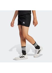 Shorts adidas Sportswear "ESSENTIALS CLIMACOOL KIDS", Damen, Gr. 170, N-Gr, schwarz-wei&szlig; (schwarz, wei&szlig;,), Obermaterial: 100% Polyester, Hosen Shorts