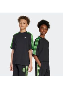 T-Shirt adidas originals "ADIDAS X MINECRAFT KIDS", Jungen, Gr. 128, schwarz, Obermaterial: 100% Baumwolle, Rundhals, Shirts T-Shirt, sportlicher Stil, kurze &Auml;rmel, lockere Passform, f&uuml;r Kinder