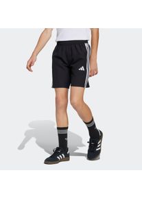 Trainingsshorts adidas Performance "TIRO 25 ESSENTIALS WOVEN KIDS", Damen, Gr. 152, N-Gr, schwarz-wei&szlig; (schwarz, wei&szlig;,), Obermaterial: 100% Polyester, Hosen Trainingsshorts
