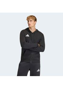 Kapuzensweatshirt adidas Performance "ENTRADA26", Herren, Gr. S, schwarz, wei&szlig;, Obermaterial: 70% Baumwolle, 30% Polyester, angesetztes B&uuml;ndchen, Sweatshirts Kapuzensweatshirt