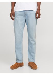 Jack & Jones Loose-fit-Jeans JACK & JONES "JJICHRIS JJORIGINAL SBD 921 SN", Herren, Gr. 29, L&auml;nge 30, blau (1blau denim), Denim/Jeans, Obermaterial: 100% Baumwolle, leichte Abriebeffekte, loose fit lang, Jeans Loose-fit-Jeans, Baumwolle, loose fit