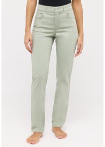 Straight-Jeans Angels "CICI", Damen, Gr. 46, L&auml;nge 28, jade gr&uuml;n used, Web, Obermaterial: 89% Baumwolle, 8% Polyester, 3% Elasthan, slim fit normal, Jeans Straight-Jeans, in Slim Fit-Passform
