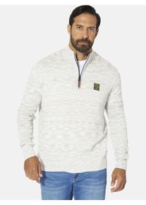 Troyer Jan Vanderstorm "Pullover TJORE", Herren, Gr. L, wei&szlig; (wollwei&szlig;), Obermaterial: 55% Polyacryl PAN. 45% Baumwolle CO., Pullover Troyer